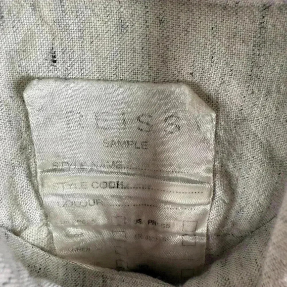 Reiss Sample Long Sleeve Button Up Small - Picture 2 of 6